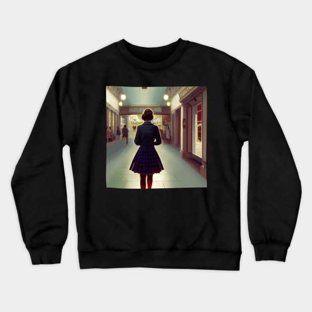 The Girl at School - Gilmore Crewneck Sweatshirt by Fenay-Designs